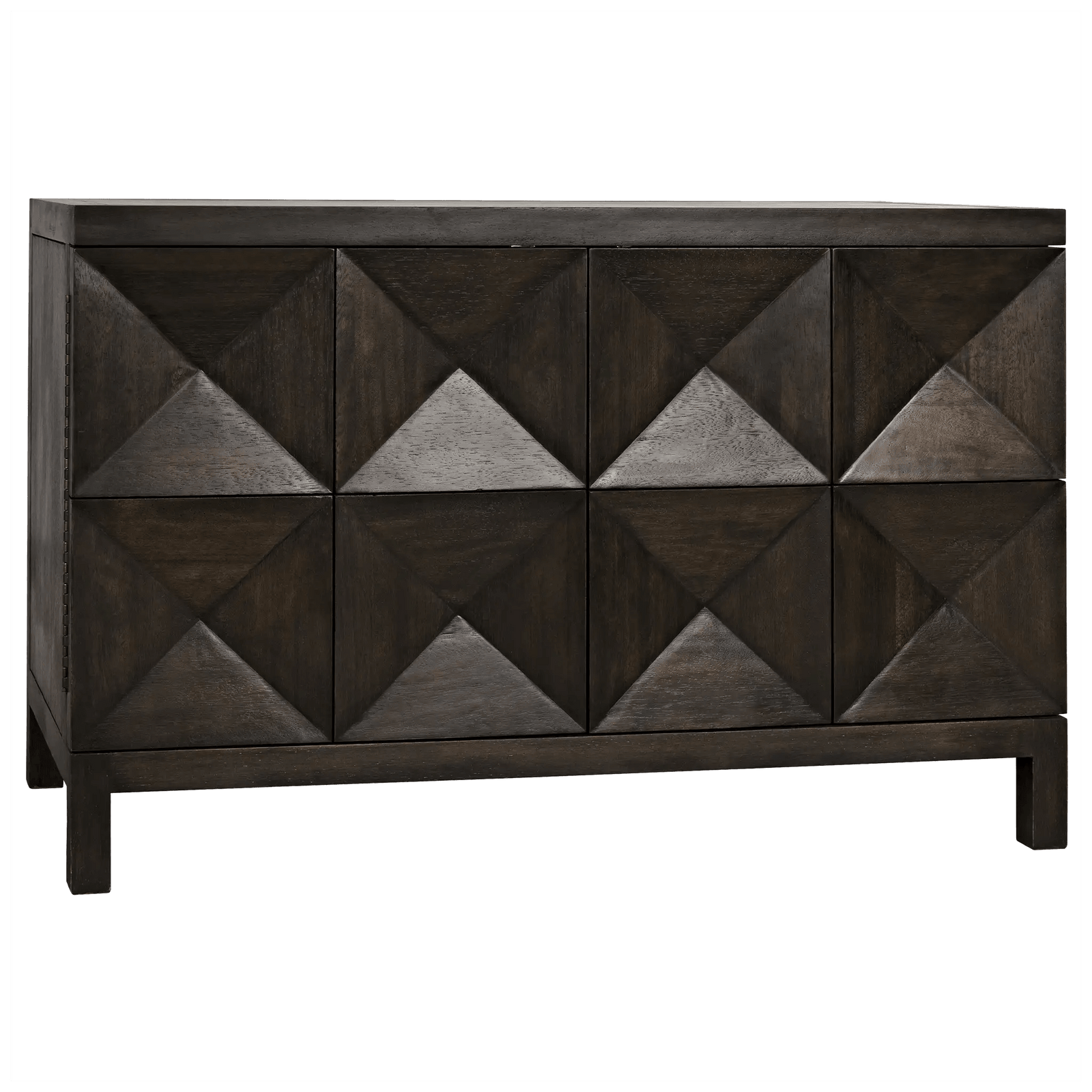 Noir Quadrant 2 Door Sideboard, Ebony Walnut CABINETS