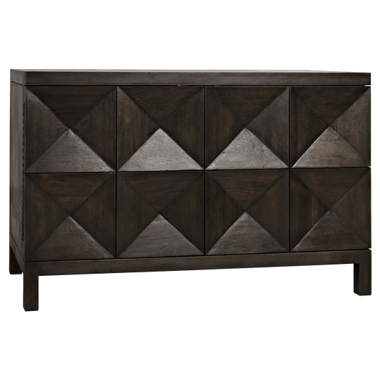 Noir Quadrant 2 Door Sideboard, Ebony Walnut CABINETS