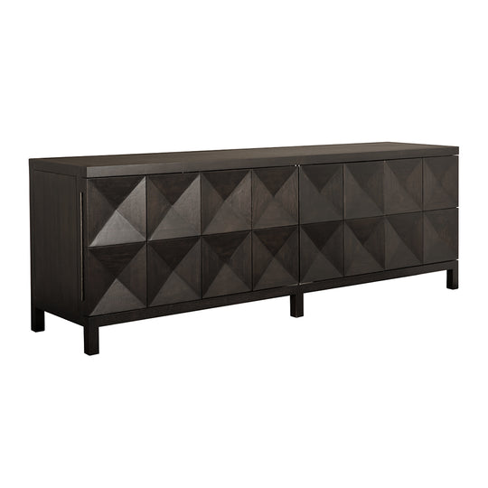 Noir - Quadrant 4 Door Sideboard, Ebony - GCON231EB-4