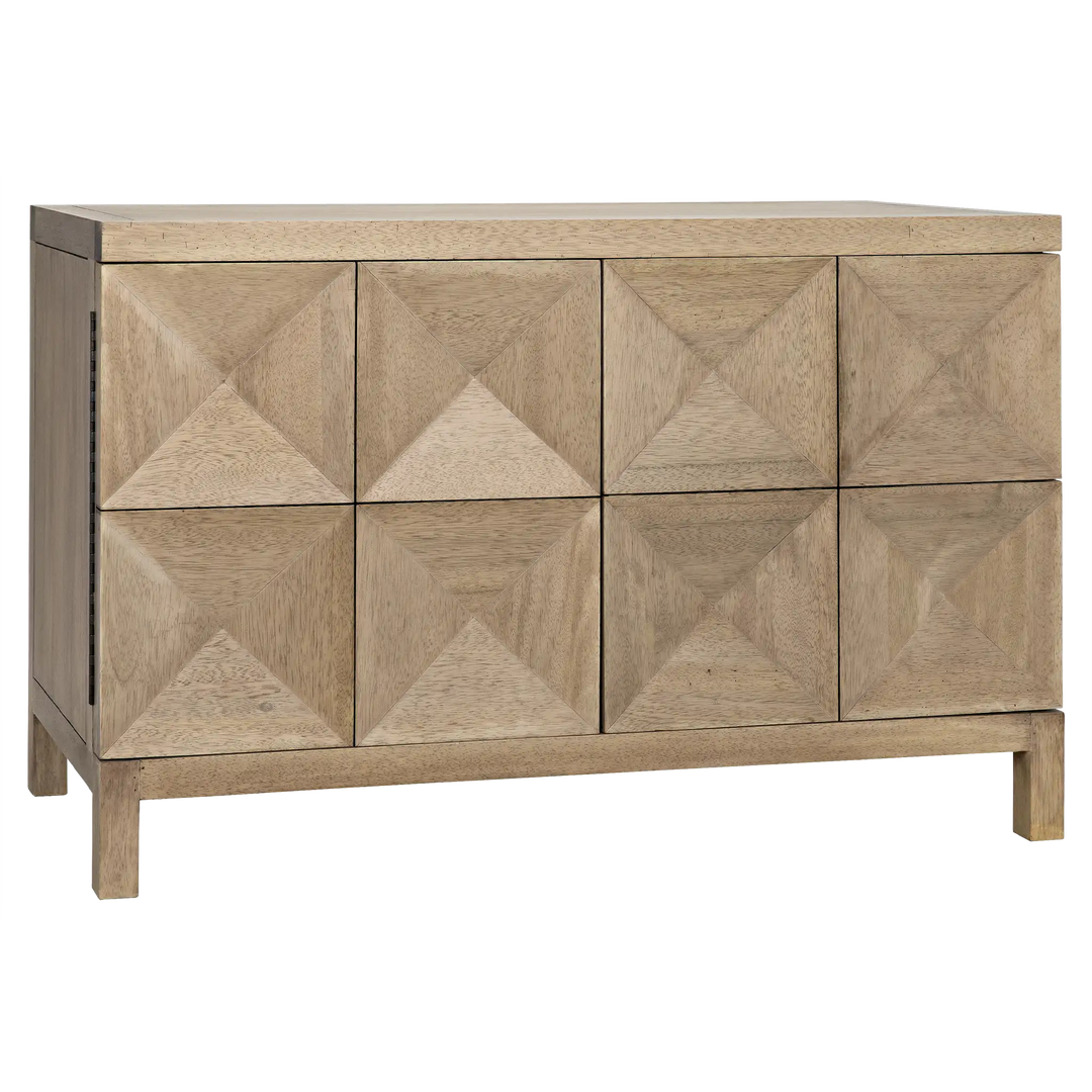 American Home Furniture | Noir - Quadrant 2 Door Sideboard, Washed Walnut