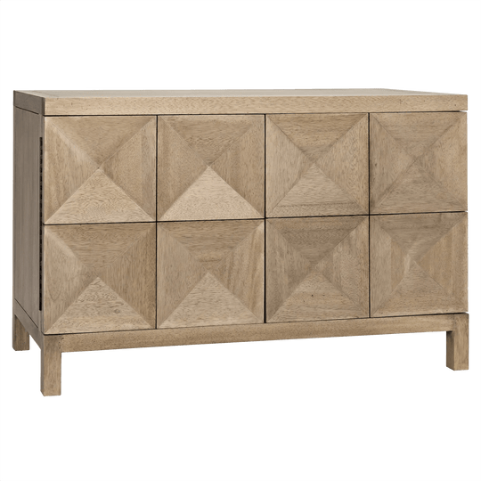 Noir Quadrant 2 Door Sideboard, Washed Walnut CABINETS