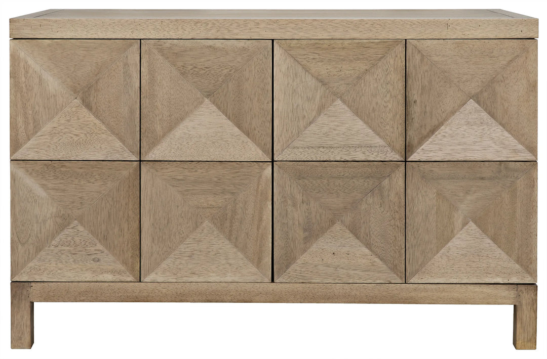 American Home Furniture | Noir - Quadrant 2 Door Sideboard, Washed Walnut