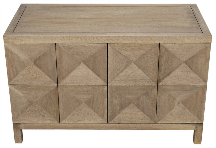 American Home Furniture | Noir - Quadrant 2 Door Sideboard, Washed Walnut