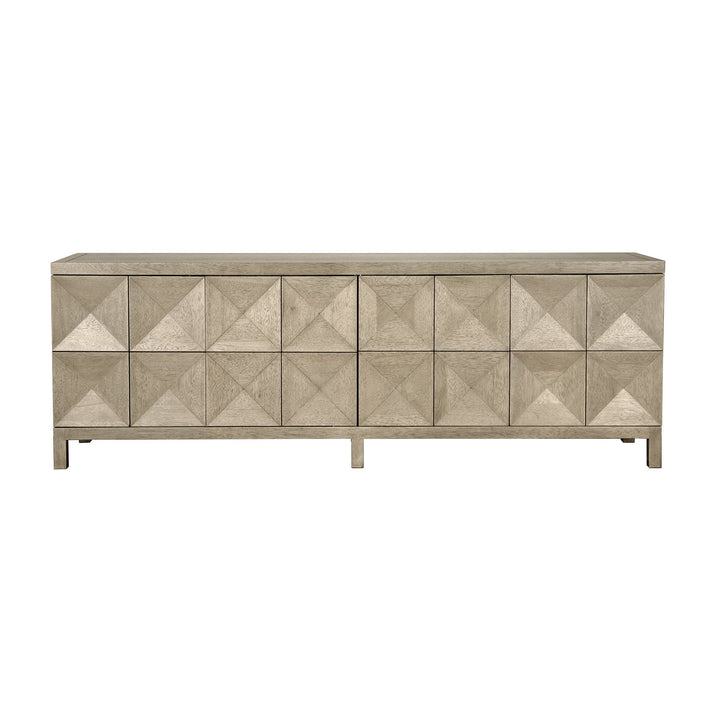 Noir Quadrant 4 Door Sideboard - Washed Walnut