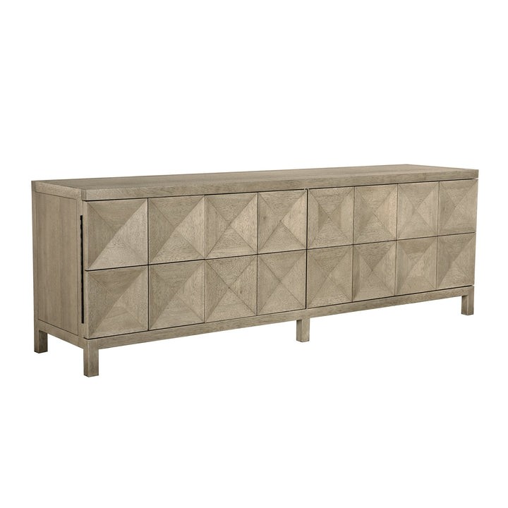Noir Quadrant 4 Door Sideboard - Washed Walnut