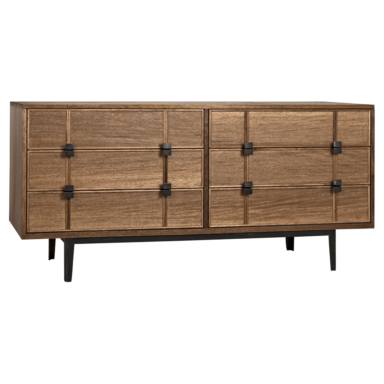 Noir Bourgeois Sideboard, Walnut and Steel CABINETS