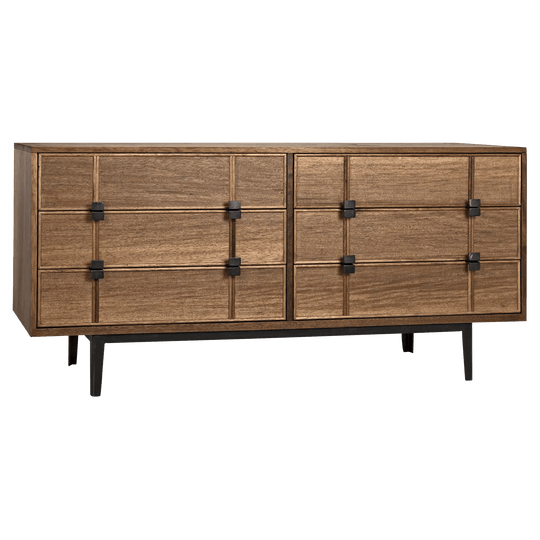 Noir Bourgeois Sideboard, Walnut and Steel CABINETS