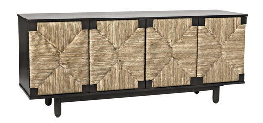 Noir Brook 4 Door Sideboard, Pale CABINETS