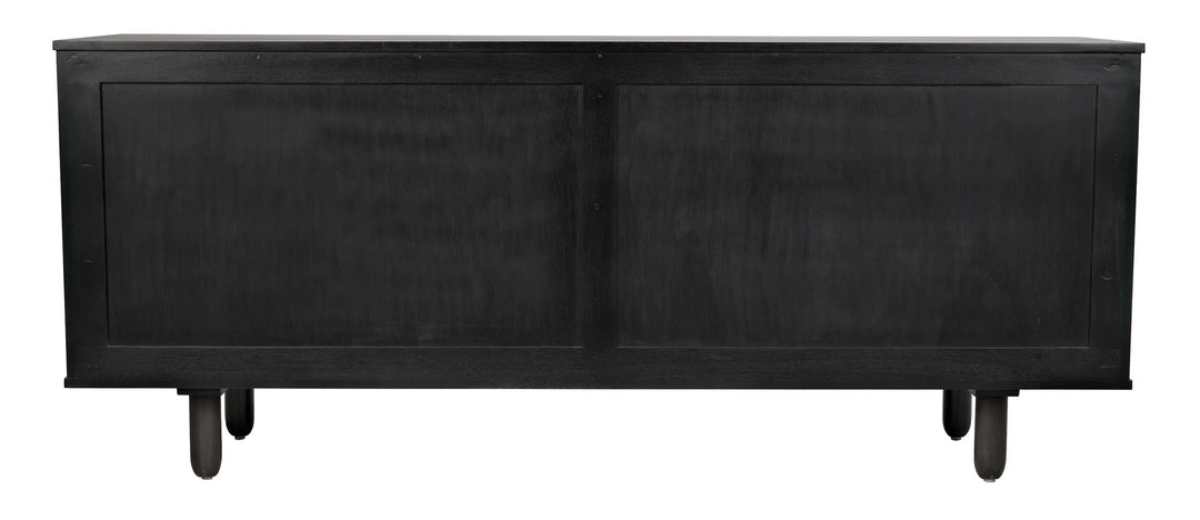 American Home Furniture | Noir - Brook 4 Door Sideboard, Pale