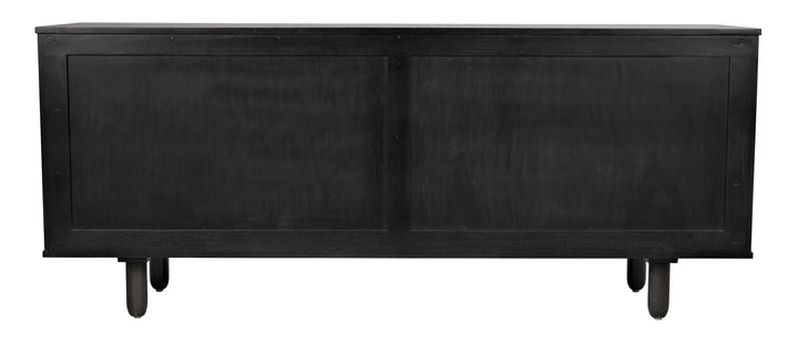 American Home Furniture | Noir - Brook 4 Door Sideboard, Pale