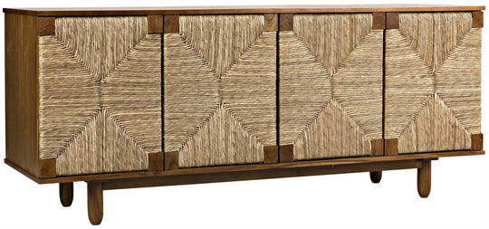 Noir Brook 4 Door Sideboard, Teak CABINETS