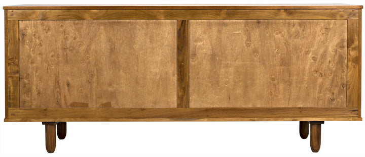 American Home Furniture | Noir - Brook 4 Door Sideboard, Teak