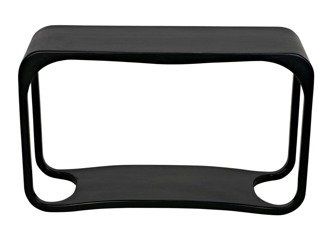 American Home Furniture | Noir - Milena Console, Hand Rubbed Black