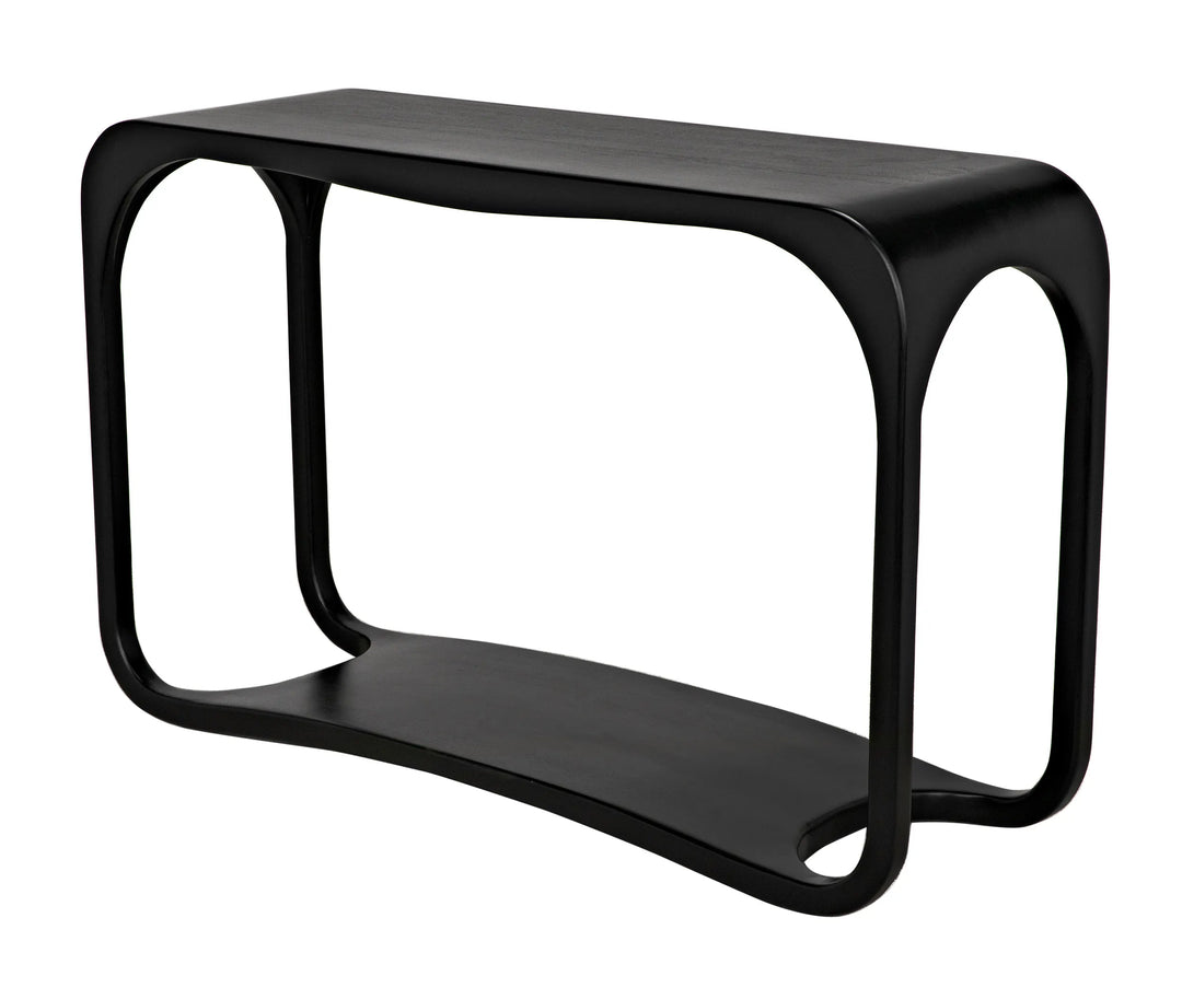 American Home Furniture | Noir - Milena Console, Hand Rubbed Black