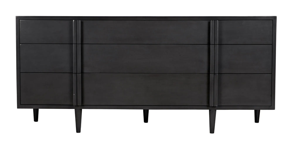 American Home Furniture | Noir - Morten 9 Drawer Dresser, Pale