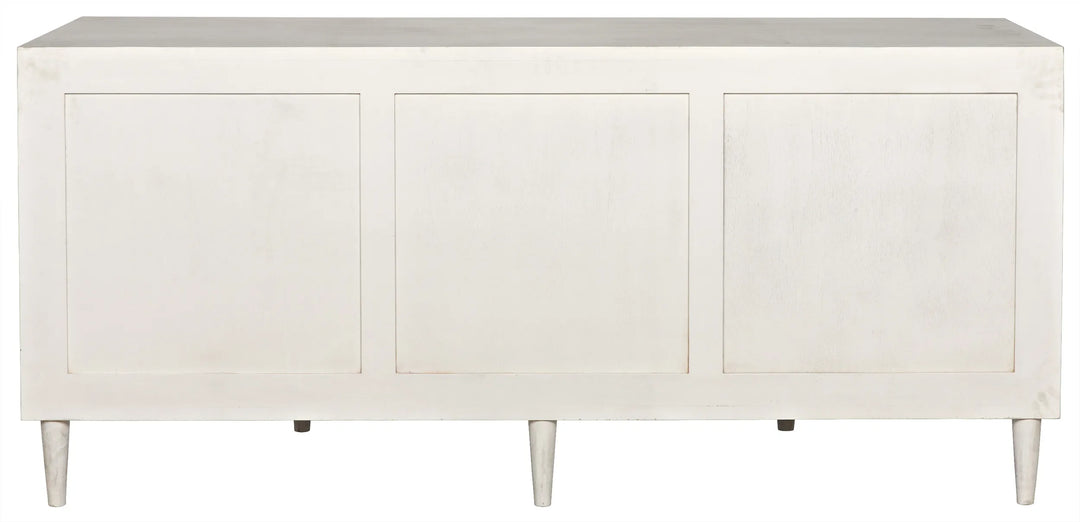 American Home Furniture | Noir - Morten 9 Drawer Dresser, White Wash