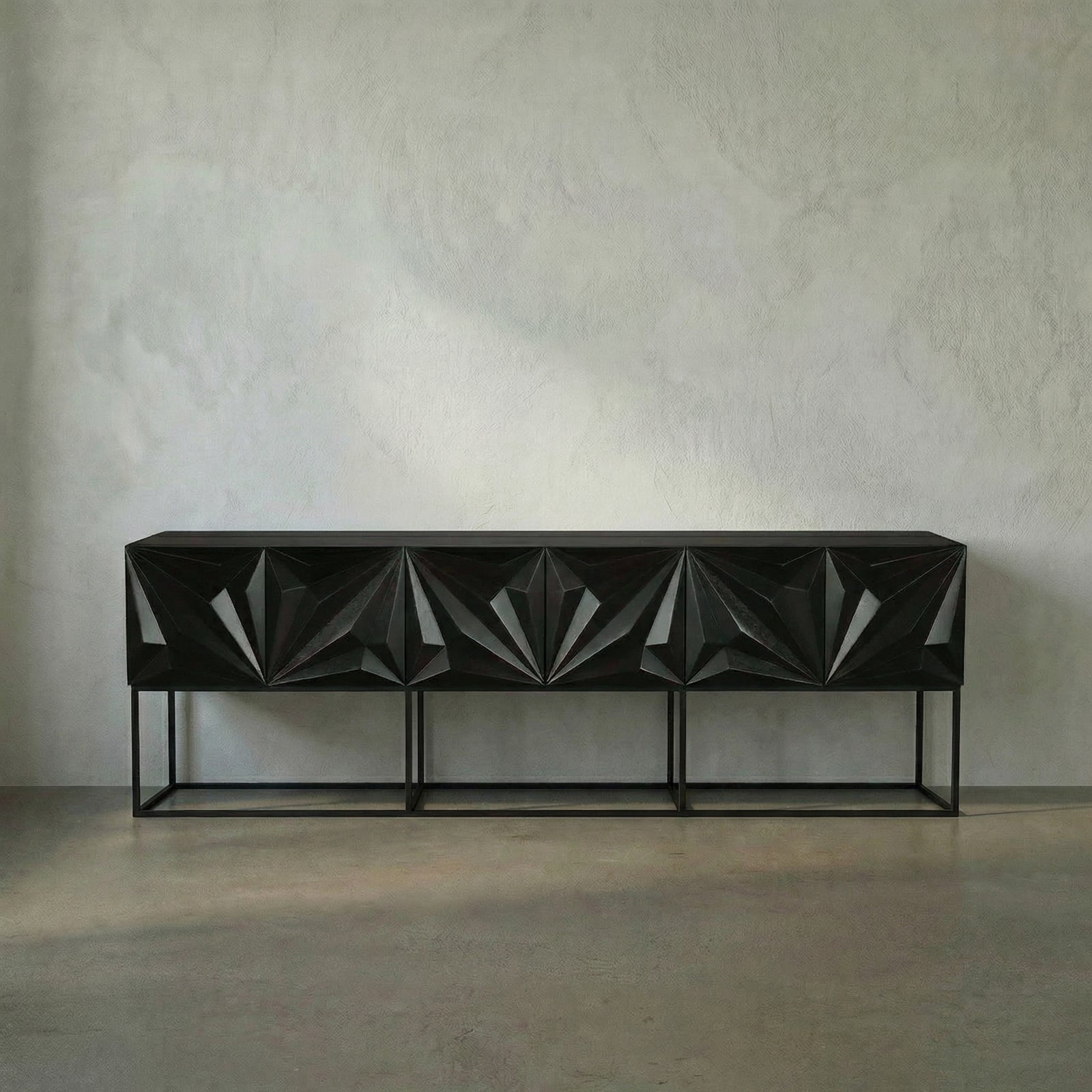 Noir - Zurich Console in Ebony, XL - GCON262EB-XL