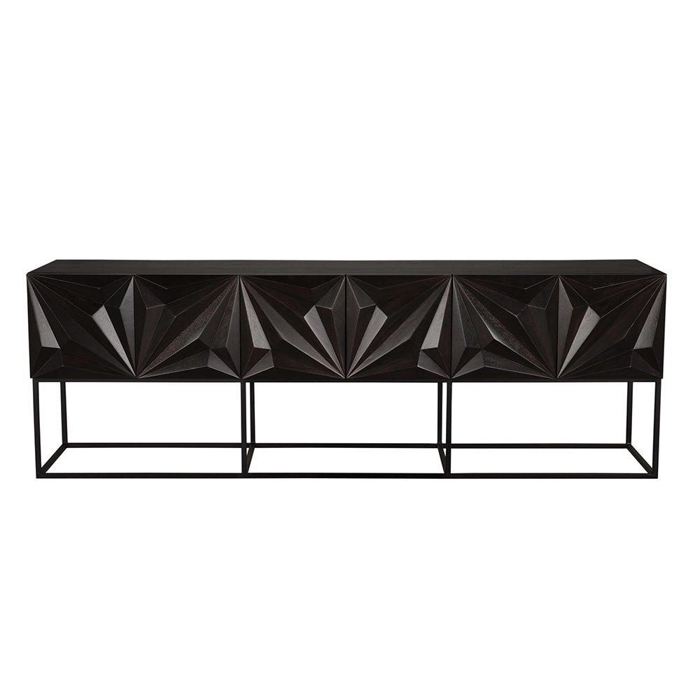 Noir - Zurich Console in Ebony, XL - GCON262EB-XL