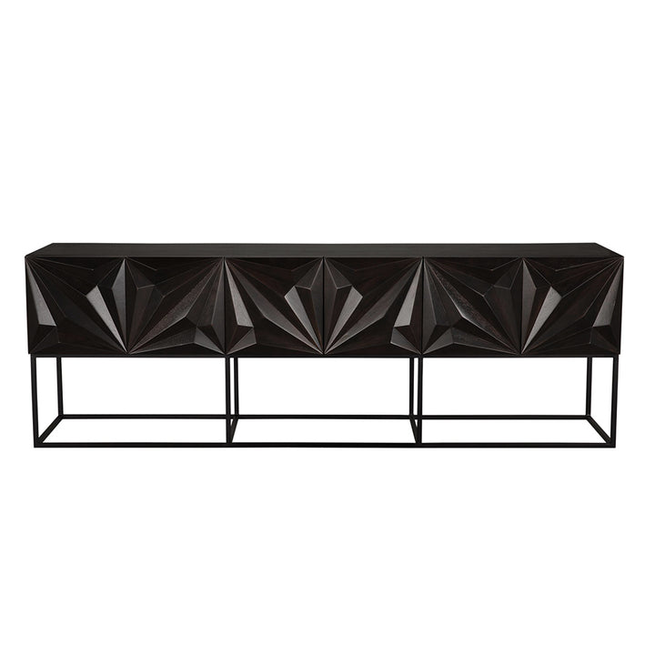 Noir - Zurich Console in Ebony, XL - GCON262EB-XL