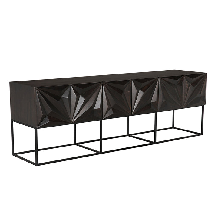 Noir - Zurich Console in Ebony, XL - GCON262EB-XL