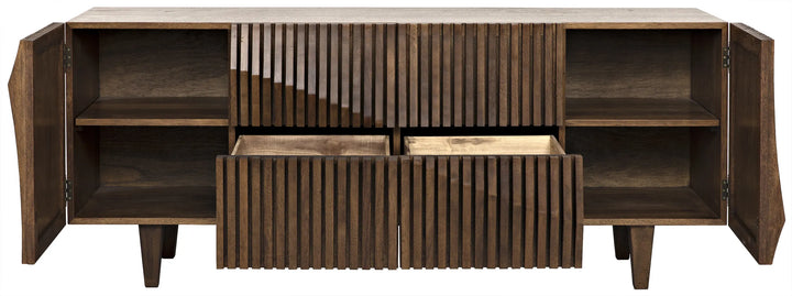 American Home Furniture | Noir - Jin-Ho Sideboard, Dark Walnut