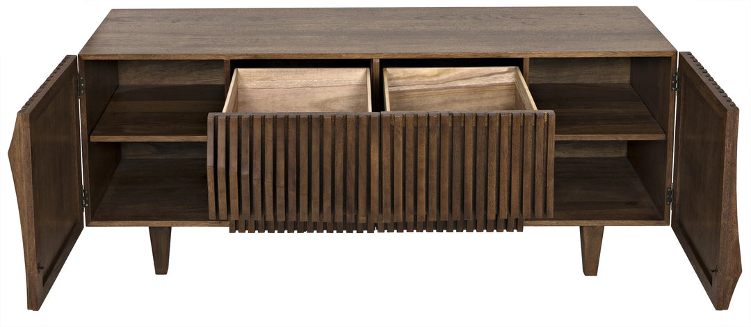 American Home Furniture | Noir - Jin-Ho Sideboard, Dark Walnut