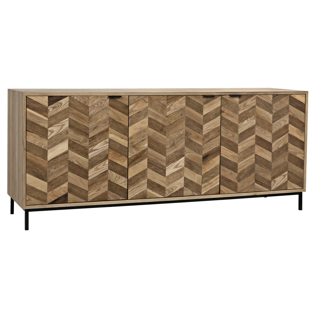 American Home Furniture | Noir - Herringbone Sideboard