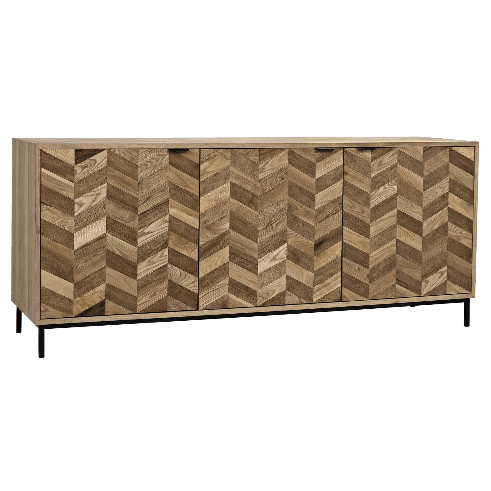 Noir Herringbone Sideboard CABINETS