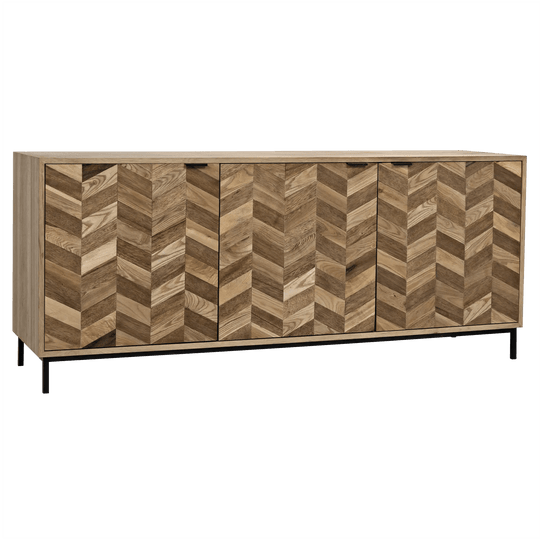 Noir Herringbone Sideboard CABINETS