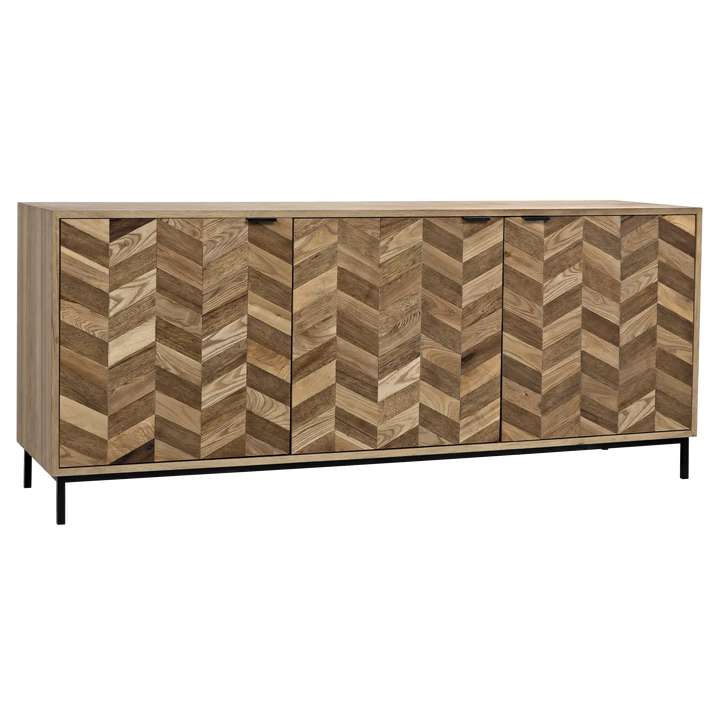 American Home Furniture | Noir - Herringbone Sideboard