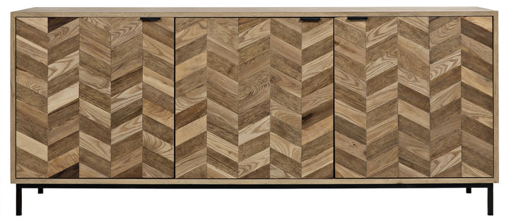 American Home Furniture | Noir - Herringbone Sideboard