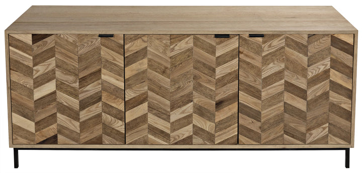 American Home Furniture | Noir - Herringbone Sideboard