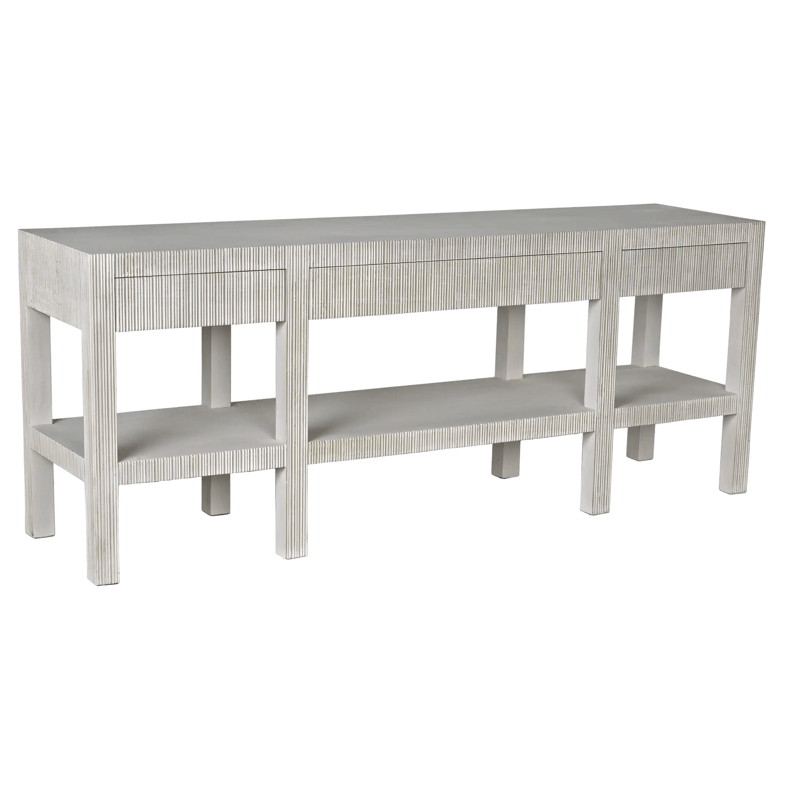 Noir Conrad Console, White Wash CONSOLE TABLES
