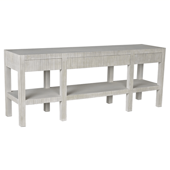 Noir Conrad Console, White Wash CONSOLE TABLES