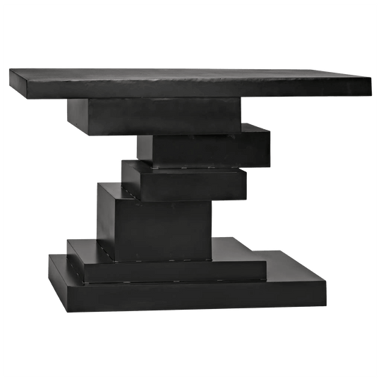 Noir Platoon Console, Black Steel CONSOLE TABLES