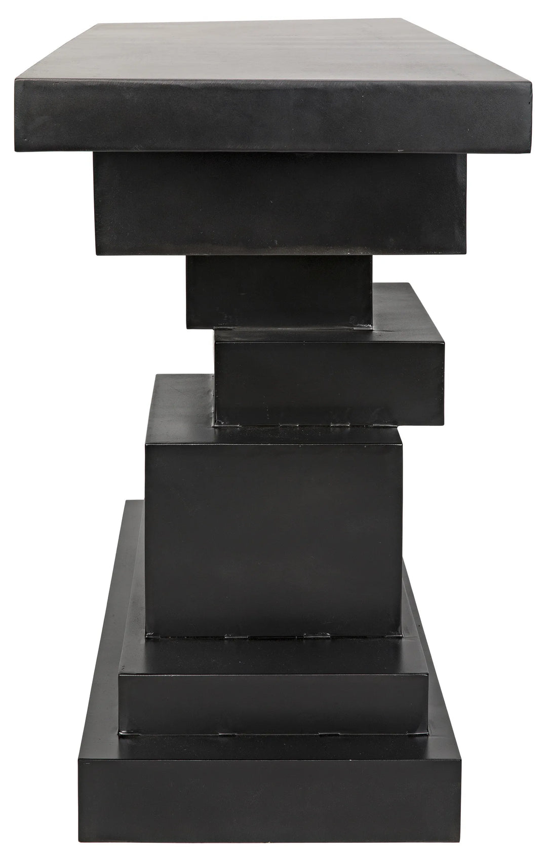 American Home Furniture | Noir - Platoon Console, Black Steel