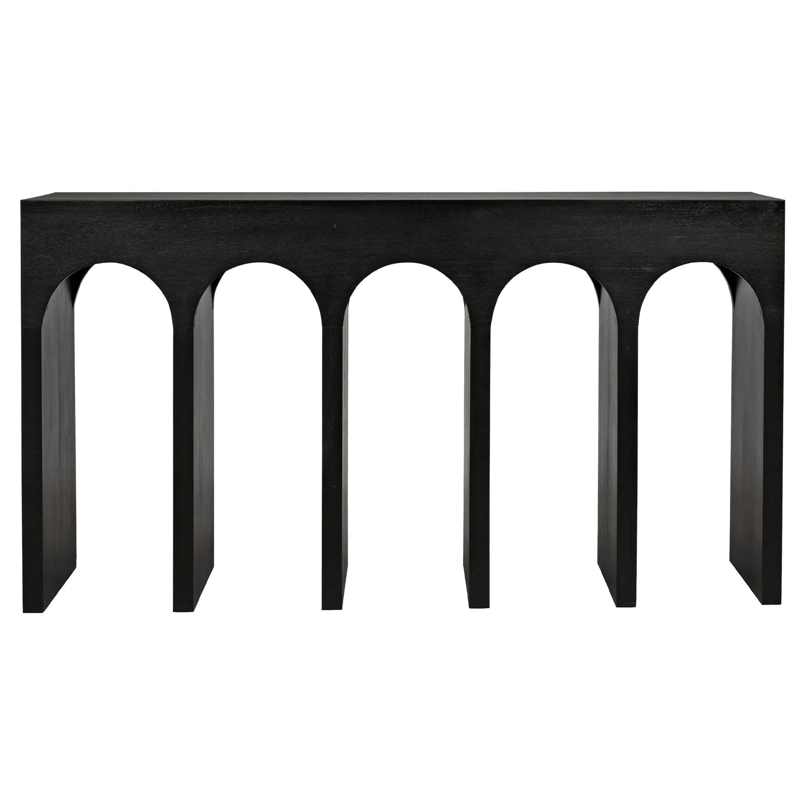 Noir Bridge Console, Hand Rubbed Black CONSOLE TABLES