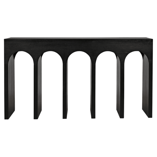 Noir Bridge Console, Hand Rubbed Black CONSOLE TABLES
