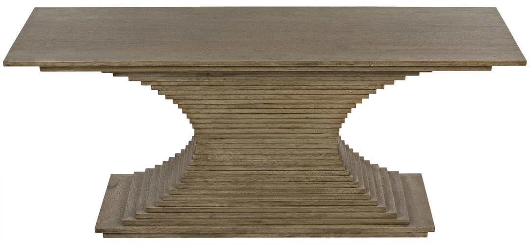 American Home Furniture | Noir - Cambio Console, Bleached Walnut