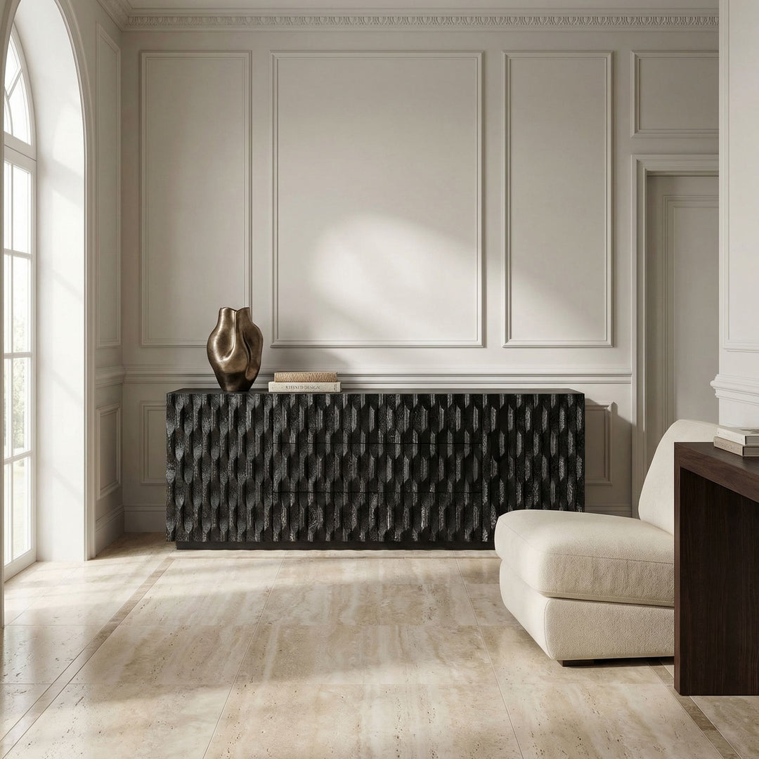 Noir - Alameda Sideboard, Large, Black Walnut - GCON295BKW