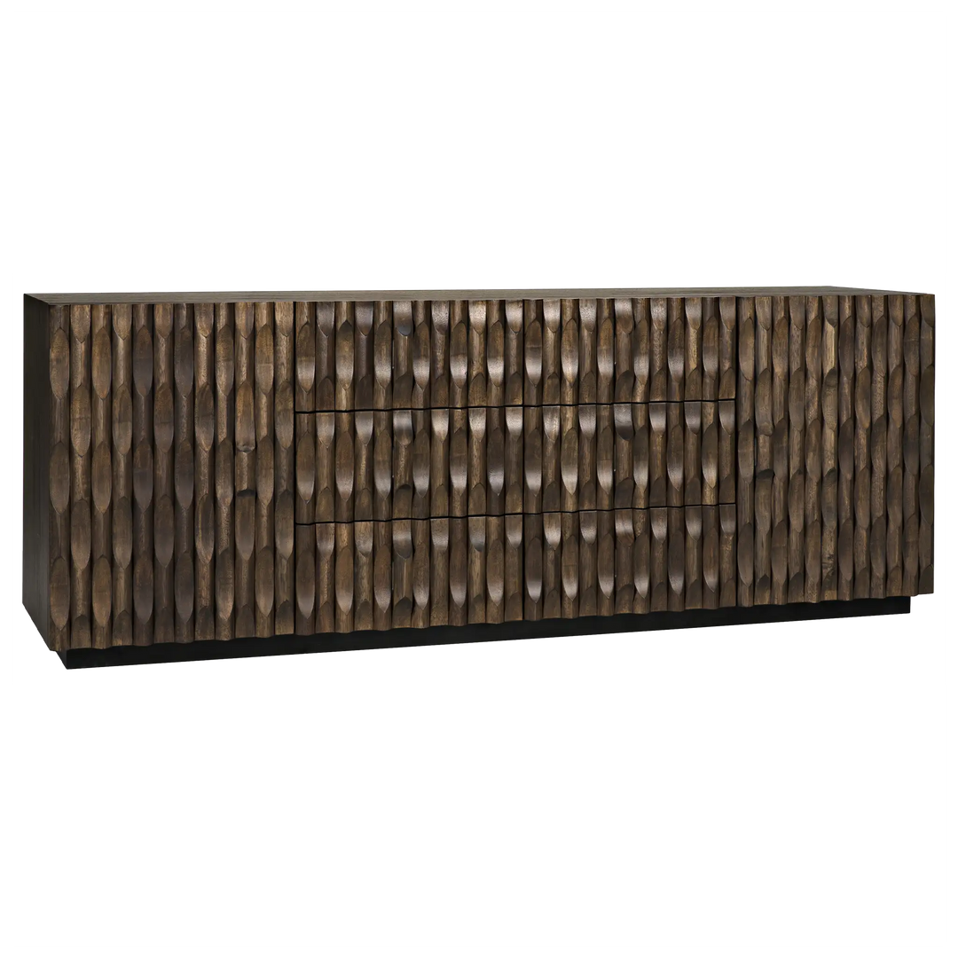 American Home Furniture | Noir - Alameda Sideboard, Large, Dark Walnut