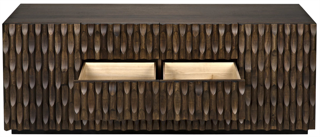 American Home Furniture | Noir - Alameda Sideboard, Large, Dark Walnut