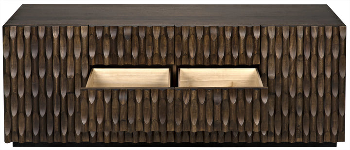 American Home Furniture | Noir - Alameda Sideboard, Large, Dark Walnut