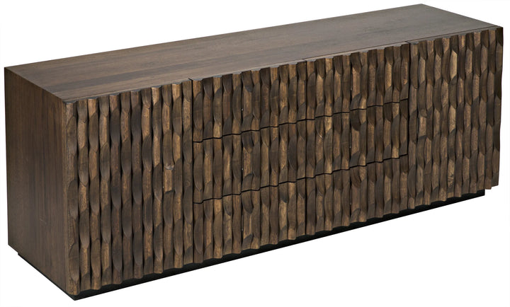 American Home Furniture | Noir - Alameda Sideboard, Large, Dark Walnut