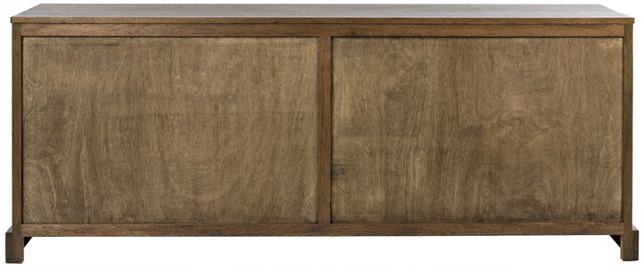 American Home Furniture | Noir - Genti 4 Door Sideboard, Dark Walnut