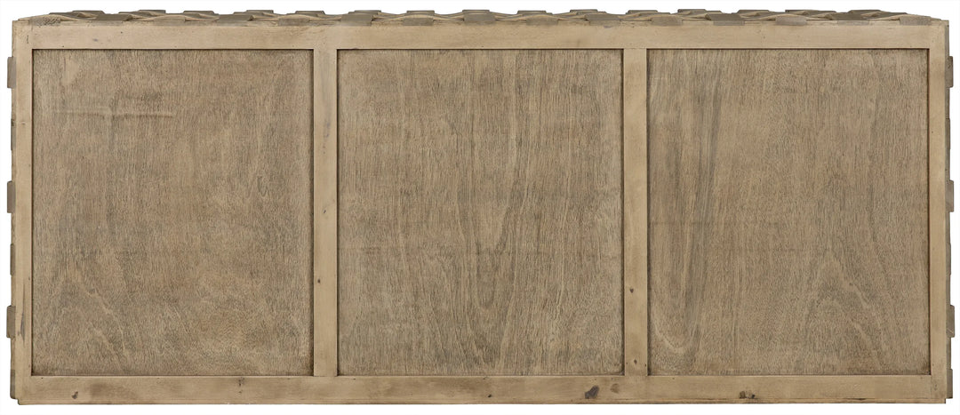 American Home Furniture | Noir - Weave Sideboard, Bleached Walnut