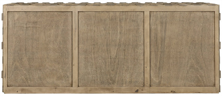 American Home Furniture | Noir - Weave Sideboard, Bleached Walnut