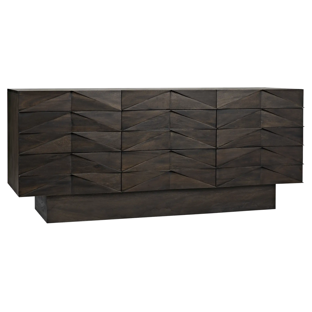 American Home Furniture | Noir - Drake Sideboard, Ebony Walnut