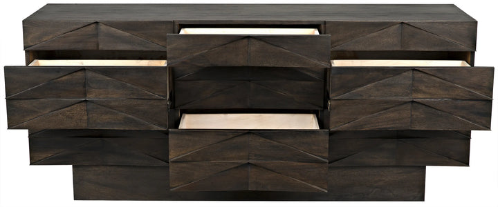 American Home Furniture | Noir - Drake Sideboard, Ebony Walnut