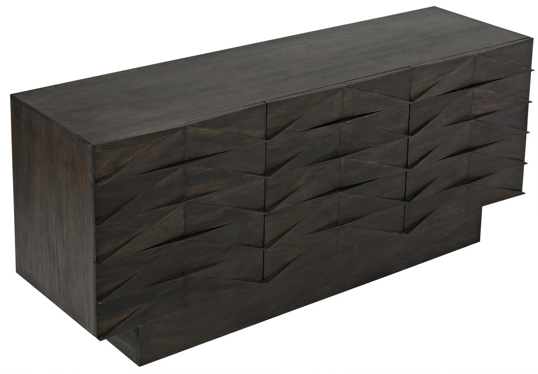 American Home Furniture | Noir - Drake Sideboard, Ebony Walnut